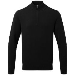 Asquith & Fox Men's Cotton Blend ¼ Zip Sweater - 